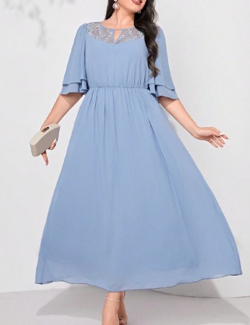 Rochie lunga SHEIN CURVE, albastru