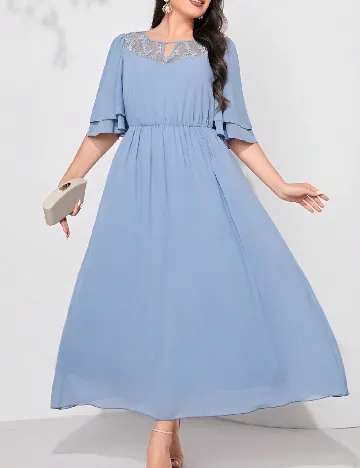 Rochie lunga SHEIN CURVE, albastru