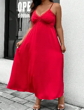 Rochie lunga SHEIN CURVE, rosu