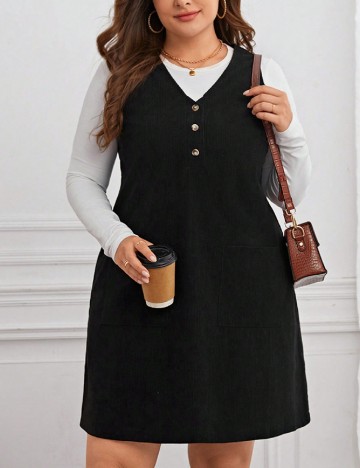 Rochie scurta SHEIN CURVE, negru