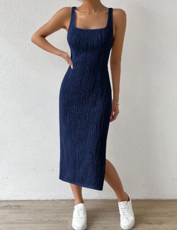 Rochie medie SHEIN, bleumarin
