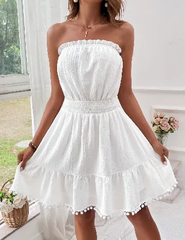 Rochie scurta SHEIN, alb