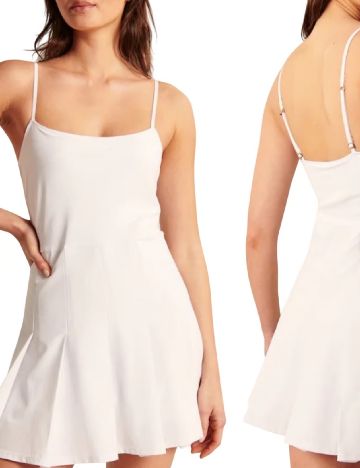 Salopeta scurta Abercrombie&Fitch, alb