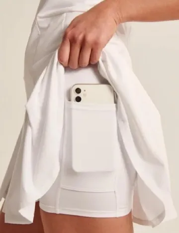 Salopeta scurta Abercrombie&Fitch, alb