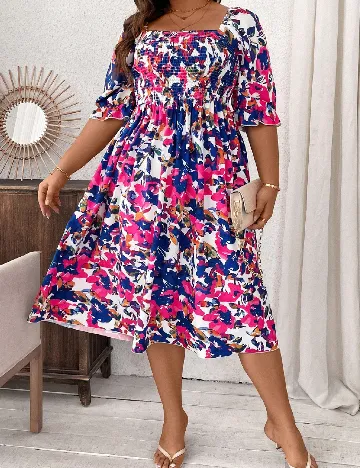 Rochie medie SHEIN CURVE, mix culori