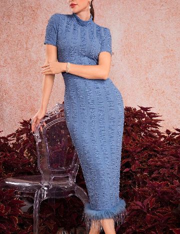 Rochie medie SHEIN, albastru