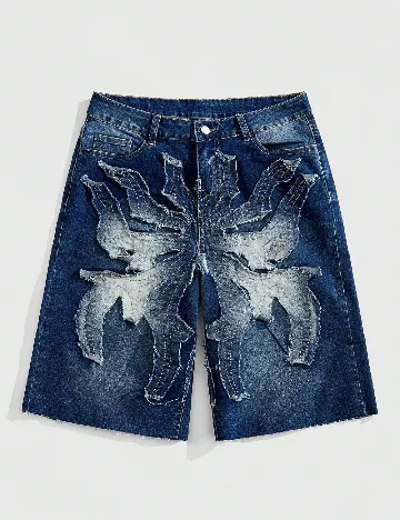 Pantaloni scurti Romwe, bleumarin