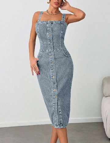 Rochie medie SHEIN, albastru