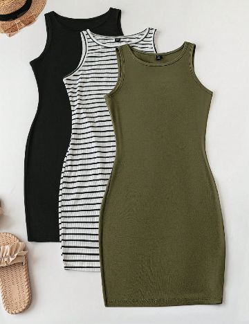 Set Rochii 3 bucati SHEIN CURVE, mix culori