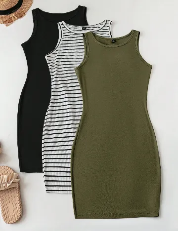 Set Rochii 3 bucati SHEIN CURVE, mix culori