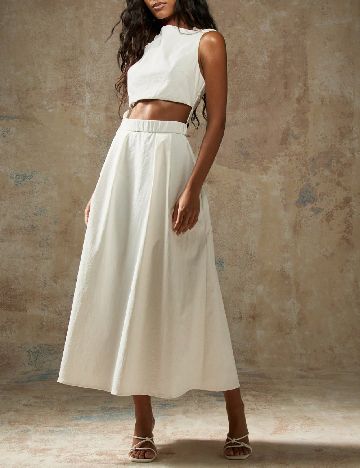 Rochie medie Missguided, alb