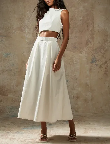 Rochie medie Missguided, alb