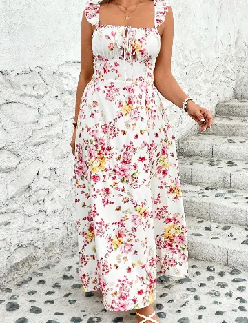 Rochie lunga SHEIN CURVE, floral print