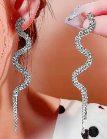 Cercei SHEIN, argintiu