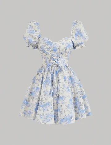 Rochie scurta SHEIN, floral print