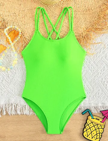 Costum de baie Shein Kids, verde