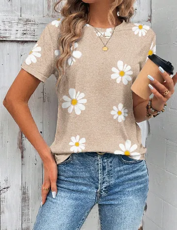 Tricou Emery Rose, crem