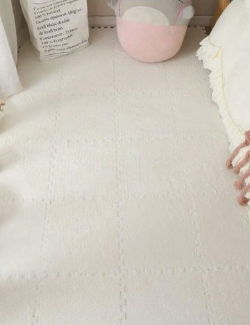 Set covor interconectat SHEIN, alb