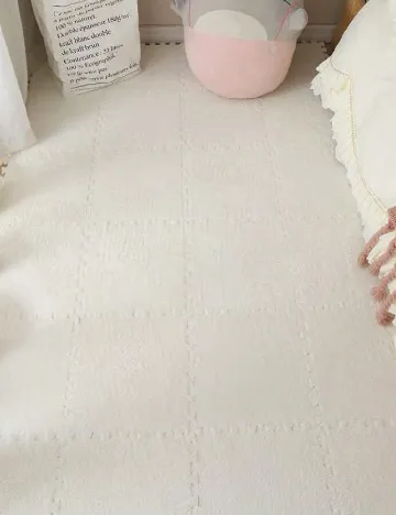 Set covor interconectat SHEIN, alb