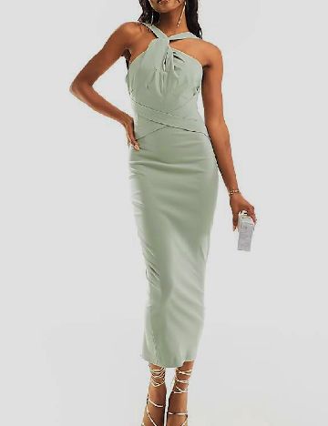 Rochie medie Vesper, verde