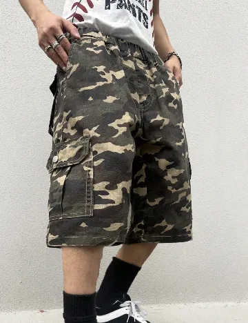 Pantaloni scurti SHEIN, army