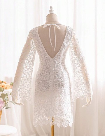 Rochie scurta SHEIN, alb