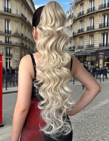 Extensie de par SHEIN, galben