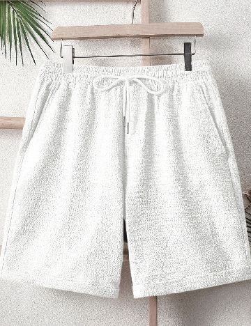 Pantaloni scurti SHEIN, alb