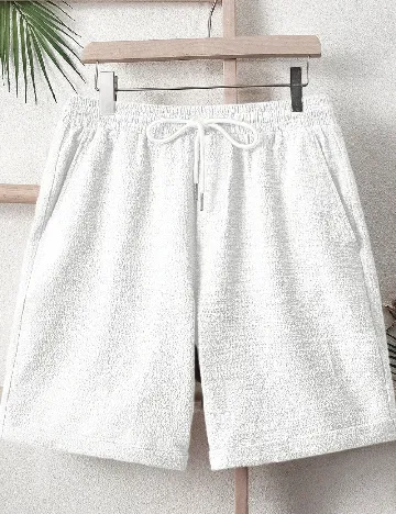 Pantaloni scurti SHEIN, alb