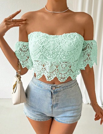 Top SHEIN, verde