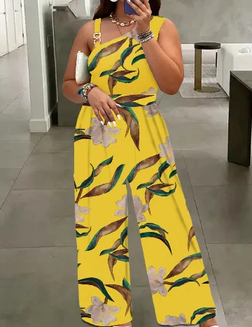 Salopeta SHEIN CURVE, galben