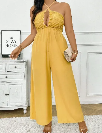 Salopeta SHEIN CURVE, galben