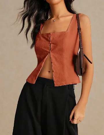 Top SHEIN, caramiziu