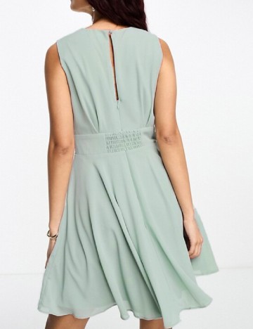 Rochie scurta TFNC London, verde
