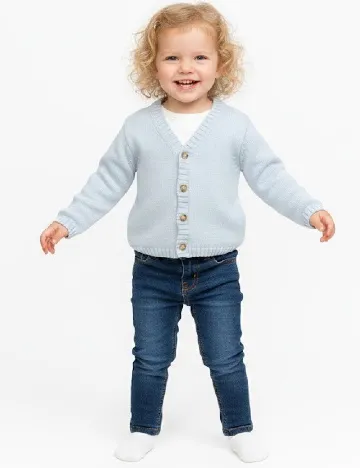 Cardigan Zara, albastru deschis