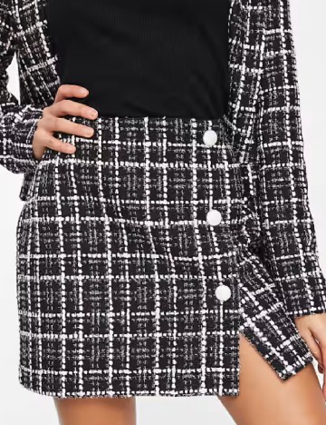 Fusta Miss Selfridge, negru