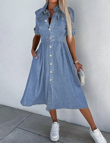 Rochie medie SHEIN, albastru