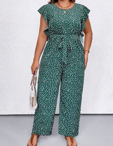 Salopeta SHEIN CURVE, verde