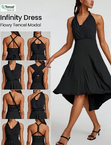 Rochie medie GLOWMODE, negru