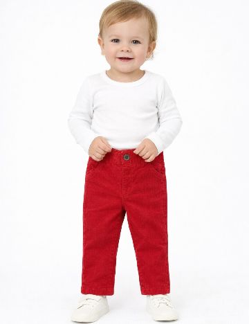 Pantaloni Zara, rosu