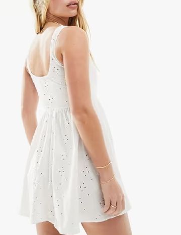 Rochie scurta ASOS, alb