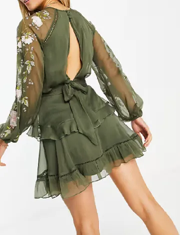 Rochie scurta ASOS, verde