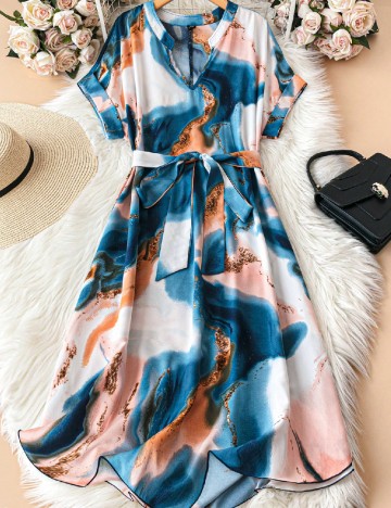 Rochie medie SHEIN CURVE, mix culori