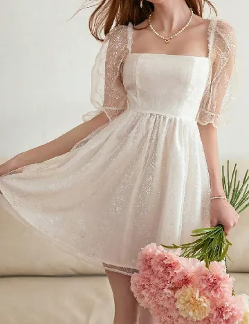 Rochie scurta SHEIN, alb