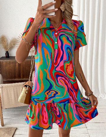 Rochie scurta SHEIN, mix culori