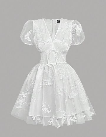 Rochie scurta SHEIN, alb