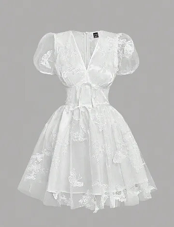 Rochie scurta SHEIN, alb