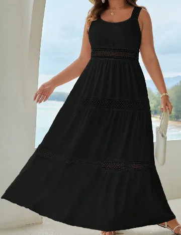 Rochie lunga SHEIN CURVE, negru