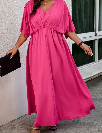 Rochie lunga SHEIN CURVE, roz