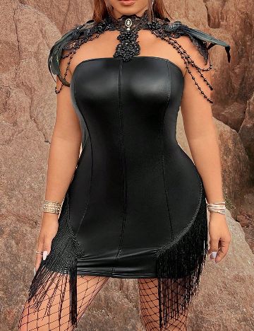 Rochie scurta SHEIN CURVE, negru